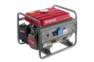 Gerador de Energia à Gasolina B4T 1300 3CV 1.3Kva Monofásico Partida manual  Branco